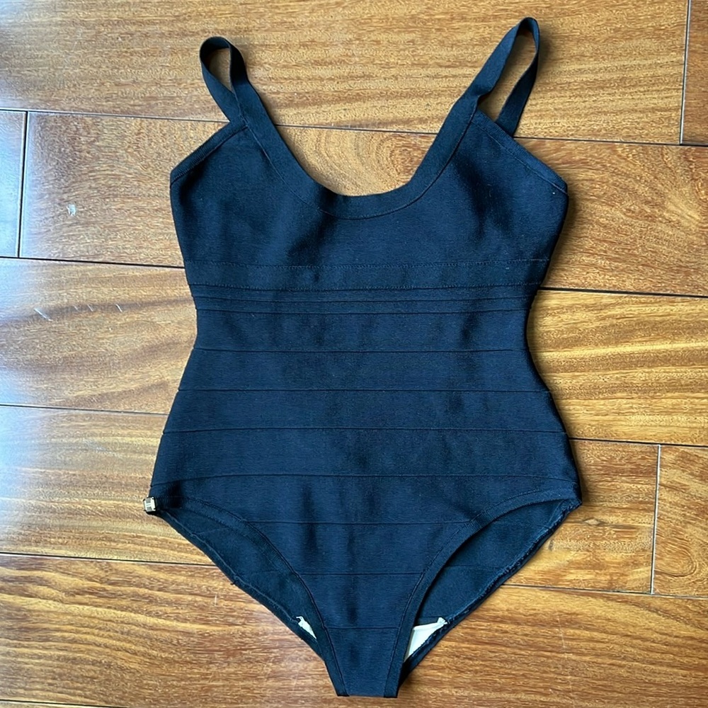 Herve Leger one piece swimsuit. Purchased at a sample sale. Never worn.